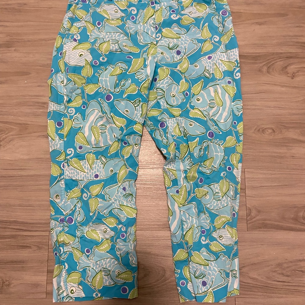 Lilly Pulitzer WHITE LABEL COLLECTOR Capri Pants 8 - Picture 3 of 7